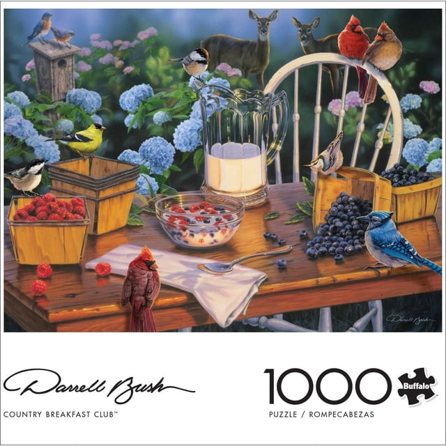 Buffalo Games - Le puzzle Darrell Bush - Country Breakfast Club - en 1000 pièces