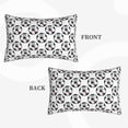 thumbnail image 2 of Rateoe Happy Football Pattern Pillow Covers with Invisible Zipper(Pillows are not Included) Standard Pillowcases-16"x24", 2 of 6