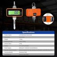 thumbnail image 5 of 1500Kg/3306Lbs Electronic Industrial Crane Ladder, Heavy Duty Hanging Fishing Ladder with Remote Control, Digital LCD Screen, 5 of 5