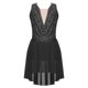 thumbnail image 2 of iEFiEL Kids Girls Rhinestone Figure Skating Dress Ballroom Dance Competition Costume Ballet Tulle Skirt Leotard Black 8, 2 of 6