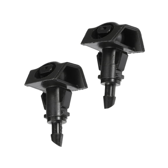 Unique Bargains No.28931ZW80A Windshield Washer Nozzles for Nissan Versa 2011-2014 Front ABS Plastic Pair Black