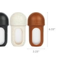 thumbnail image 2 of Nursh Silicone Baby Bottles with Collapsible Silicone Pouch - 8 fl oz/3pk - Speckle, 2 of 6