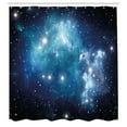thumbnail image 3 of Ambesonne Space Shower Curtain, Supernova Stars, 69"Wx75"L, Blue, 3 of 5