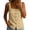 Khaki, variant on Women's Cotton Linen Square Neck Tank Top Summer Fashion Button Up Sleeveless Cami Tank Loose Fit Casual Beach Travel Tops Pink