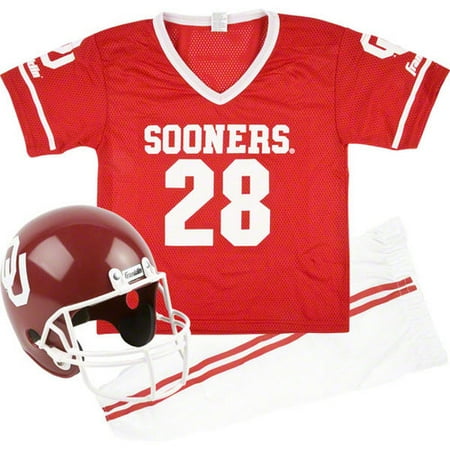 Photo 1 of Ncaa  Oklahoma Sooners Kids/youth Football Helmet and Uniform Set