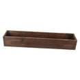 thumbnail image 2 of jesticaly Rustic Wood Planter Box Rectangle Decorative Multiuse Flowerpot Cafes And Bars Plant Container Vegetable Planting Box Brown 50x11x8.5cm, 2 of 6