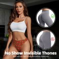 thumbnail image 4 of Thongs for Women - Pizza Cartoon No Show Seamless Womens Thongs Underwear, Soft Stretch G String Thongs for Women,Cuteness Ladies Thong Bikini Panties Briefs, 4 of 5