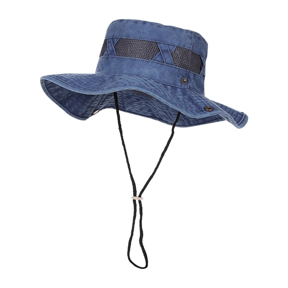 ZVNAΖH Mens Outdoor Hiking Hat Sun Protection Cap Wide Brim Fishing Hat Foldable Bucket Hats Beach Hats