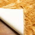 thumbnail image 7 of Ultra Soft Faux Sheepskin Fur Shag Rug Light Brown 4' x 6' Sheepskin, 7 of 7
