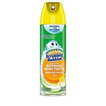 scrubbing bubbles disinfectant bathroom cleaner, fresh citrus scent, 20 ounce, pack of 2 (package may vary)