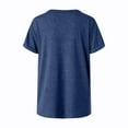 thumbnail image 5 of vigerkar Womens Tops Short Sleeve V-Neck T Shirts Casual Basic Tees Trendy Clothes (Navy, XL), 5 of 9