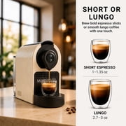 Mixpresso 19 Bar White Espresso Machine for Nespresso Capsules, 27 Oz