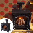 thumbnail image 2 of Cheminée de Maison de Poupée Miniature Scène Cheminée de Maison de Poupée 1:12 Noir Vintage Décor de Maison de Poupée, 2 of 8