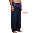 thumbnail image 4 of woshilaocai Mens Silk Satin Pajamas Lounge Pants Sleepwear Boxer, 4 of 5