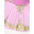 thumbnail image 3 of iiniim Kids Girls Camisole Skirted Leotards Swan Dance Ballet Lace Bead Ballet Tutu Dress Ballerina Type A Pink 5-6, 3 of 7