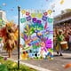 thumbnail image 4 of Decoración del hogar, decoración de habitaciones, decoración de paredes Bandera de jardín de carnaval, máscara, baile, festival, fiesta, bandera de jardín, bandera colgante de doble cara, decoración d, 4 of 6