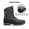 thumbnail image 3 of BURUDANI Men's Insulated Waterproof Work Winter Snow Boots Warm Shoes Wide Width, 3 of 7