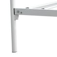 thumbnail image 5 of Queen Size Metal Platform Bed Frame, Victorian Style Bed Frame with Headboard, Footboard, Under Bed Storage, No Box Spring Needed, White, 5 of 9