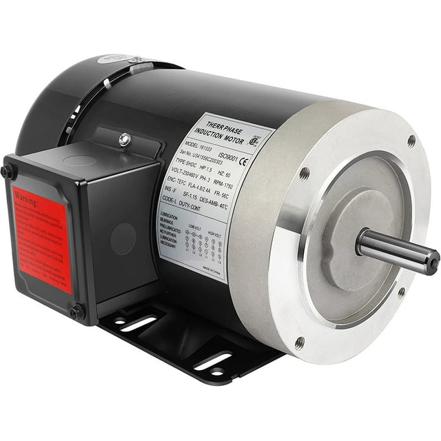 1.5HP Electric Motor 1750 RPM General Purpose Three Phase Motor 5/8