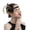 Black, variant on CXHEGBEJ 1920s Headpiece Flapper Headband for Women Rhinestone Tassel Feather Hair Band Headpiece Elastic Head Coverings for Vacation Daily Hair Dress Black
