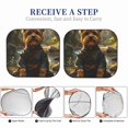 thumbnail image 6 of Vsdgher Forest Creek Cute Dog Print Car Windshield Sun Shade, Reflective Sunshade Window Sunshade Sun Visor Protector Fit for Cars,Trucks,SUVs-Small, 6 of 6