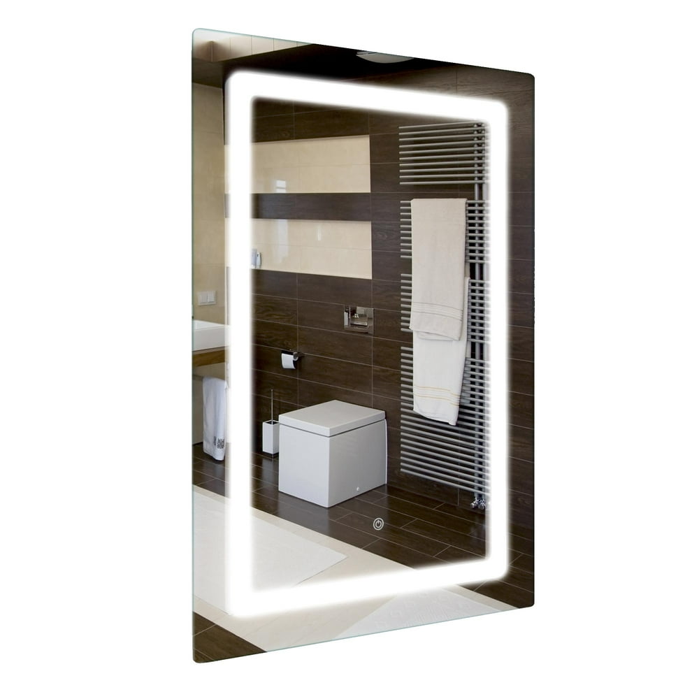 Head West Battery or USB Powered Rectangle Wall Mounted LED Bathroom