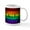 White, variant on CafePress - Ally Gay Rainbow Art Mugs - 11 oz Ceramic Mug - Novelty Coffee Tea Cup