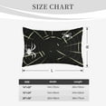 thumbnail image 4 of Pofeuu Spiders On The Web Print Polyester Microfiber Plush Pillowcases, Super Soft and Cozy Pillow Case Covers with Envelop Closure（Pillow core not included）-14"x20", 4 of 6