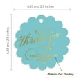 thumbnail image 6 of Inkdotpot 50 Pack Real Gold Foil Paper Tags Thank You For Celebrating With Me Birthday Favor Hang Tags, 6 of 6