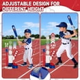 thumbnail image 2 of Caunedy T Ball Set,Step on Pitching Machine,Adjustable Batting Tee,Retractable Baseball Bat,8 Pop up Balls,Outdoor Sport Toy Games for Kids Boys Girls 3-8, 2 of 8