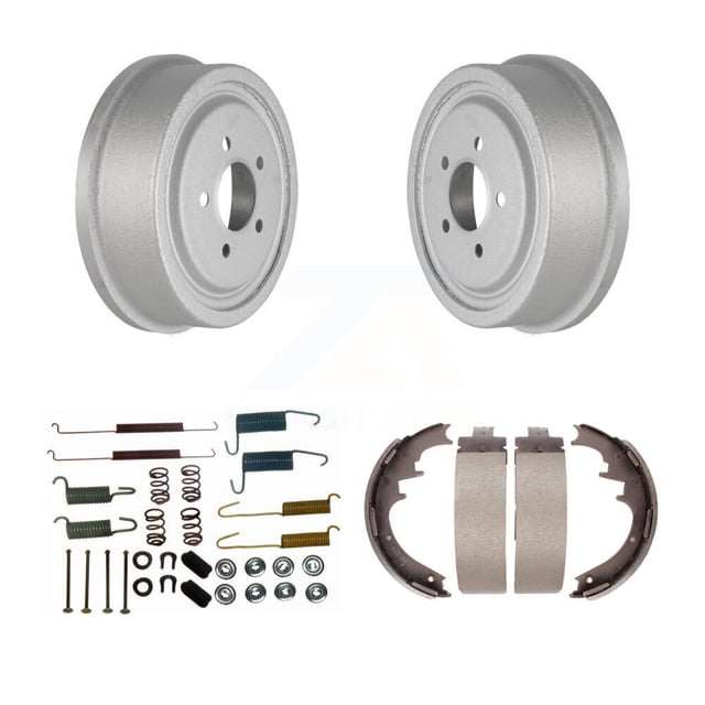 Transit Auto Rear Coated Brake Drum Shoes Spring Kit for Car Ford Ranger Mazda B4000 B3000 B2300 B2500 with 10" Diameter KGN-100058