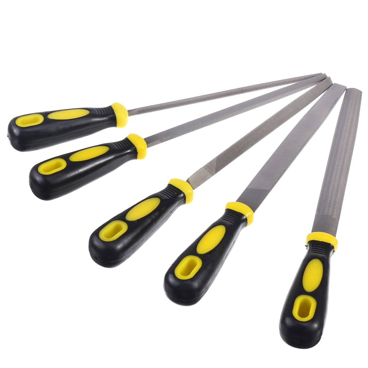 5pcs File Set (Flat file+ Semicircular File+Triangle File+ Round File