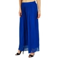 thumbnail image 3 of Bimba Pantalon Long Évasé Large Jambe Plissée Style Jupe pour Femmes, 3 of 6
