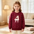 thumbnail image 6 of Nwiuh Toddler Boys Girls Christmas Sweatshirt Long Sleeve Baby Santa Claus Sweaters Xmas Winter Clothes 1-7T (Red, 3-4 Years), 6 of 6
