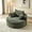 Green, variant on AUU 55" Corduroy Single Sofa Bed, No Assembly Required, Fluffy Modern Sleeper Chair for Living Room Bedroom Lounge Media Room
