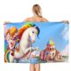 thumbnail image 1 of Rainbow Brite Toalla de playa de secado rápido con diseño temático, regalo para mujeres y niñas, ideal para cumpleaños, fans, amantes de la música, uso en la playa o al aire libre, 78 × 150 cm, 1 of 6