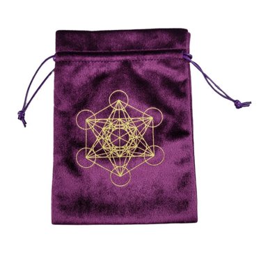 Nvzi 2pcs Tarot Cards Fabric Bag Jewelry Pouch Tarot Card Bag Dice Bag Tarot Card Holder Jewelry Bags Drawstring Hand Gift Bags for Tarot Cards （Purple Gold）
