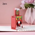 thumbnail image 2 of 2 Pieces 3D Christmas Cards Creative Folding Christmas Cards Colorful Christmas, 2 of 5