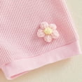 thumbnail image 4 of NIEWTR Toddler Baby Girl Summer Clothes Cute Short Sleeve T Shirt Tops Shorts Outfits Kids Tee Shirts Short Outfit Set(Pink,6-12 Months), 4 of 9