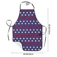 thumbnail image 5 of XMXY Chef Aprons with Pockets for Women Men, Usa America Stars Waterproof Cooking Kitchen Aprons, 28.3 x 20.4 inches, 5 of 8