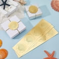 thumbnail image 4 of Pegatinas de conchas marinas de 2 pulgadas, sellos decorativos de lámina dorada, 100 unidades, sellos con relieve de conchas marinas, etiquetas adhesivas., 4 of 9