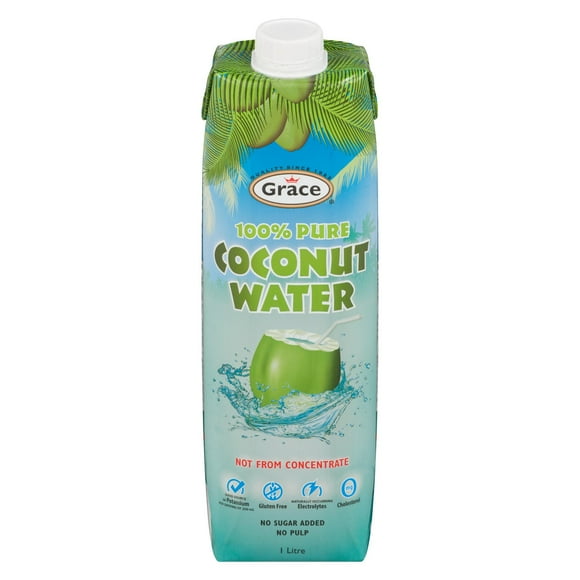 Eau de coco 100 % pure de Grace 1 l