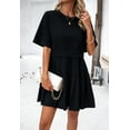 thumbnail image 6 of Women's 2024 spring and summer foreign trade elegant short-sleeved splicing dress, 6 of 10