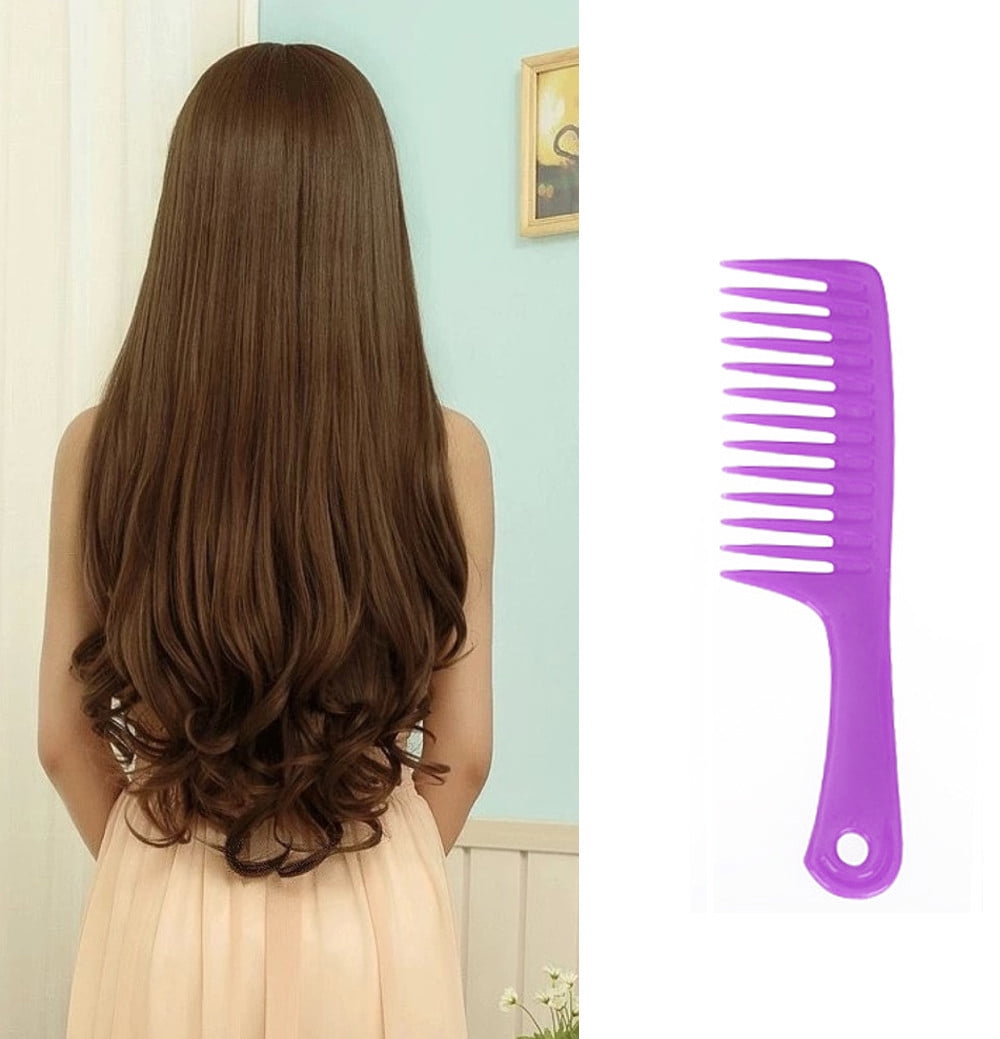  Follure Wet Haircut Hair Comb Hairdressing Plastic Detangler Handle