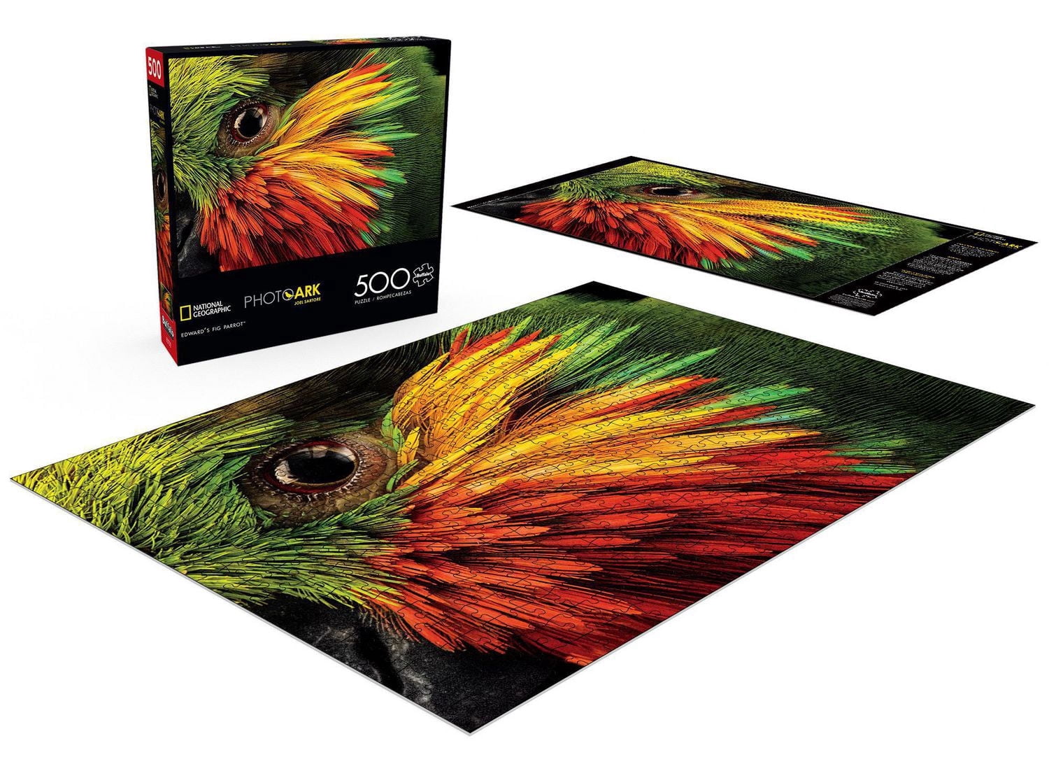 Buffalo Games - Le puzzle National Geographic - Joel Sartore - Edward's Fig Parrot - en 500 pièces