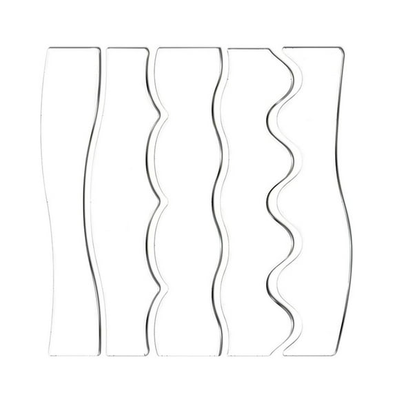 Yammee Quilting Rulers Templates for Sewing, Quilters Rulers Wavy Quilting Stencils