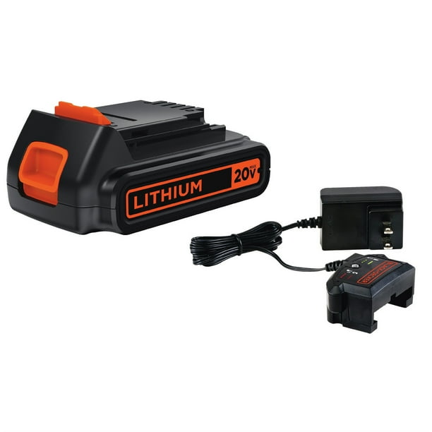 BLACK+DECKER 20Volt Battery + Cup Charger, LBXR20CK