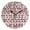 Black, variant on Dots To Form Shape Prints Round Wall Clock Silent Battery Operated Home Decor for Living Room Bedroom