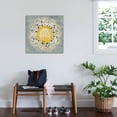 thumbnail image 3 of Art.com Mandala Delight IV Yellow Grey Art Print by Danhui Nai, 30" x 30", 3 of 4