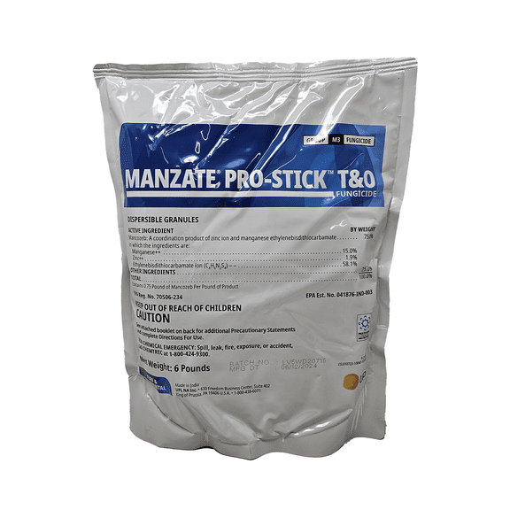 Manzate Pro-Stick T and O Fungicide for Landscape Ornamentals and Turf - 6 lb Bag by UPI